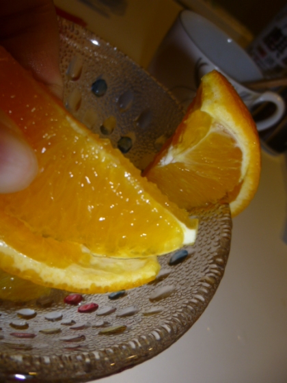 こっちのレシピも好き～！！
今日は普通に食べたけど今度はオレンジジュースを入れたコップに飾ろうと思ってるよ～（＾＾）