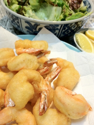 ふんわりエビのフリッター