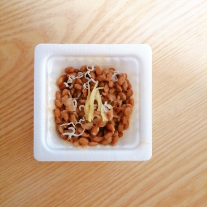 生姜入り納豆ご飯