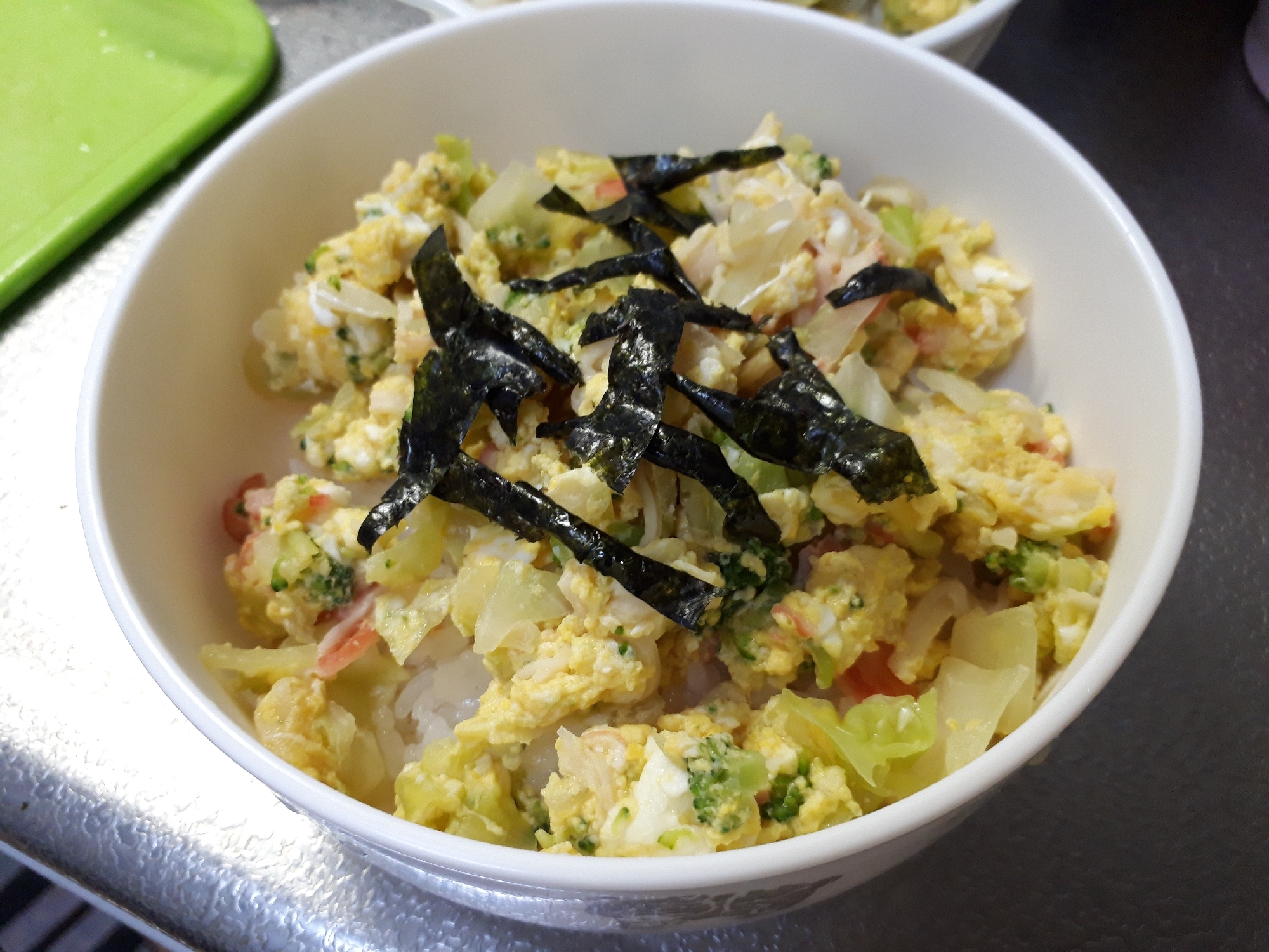 幼児食⭐キャベツと卵のふわふわ丼