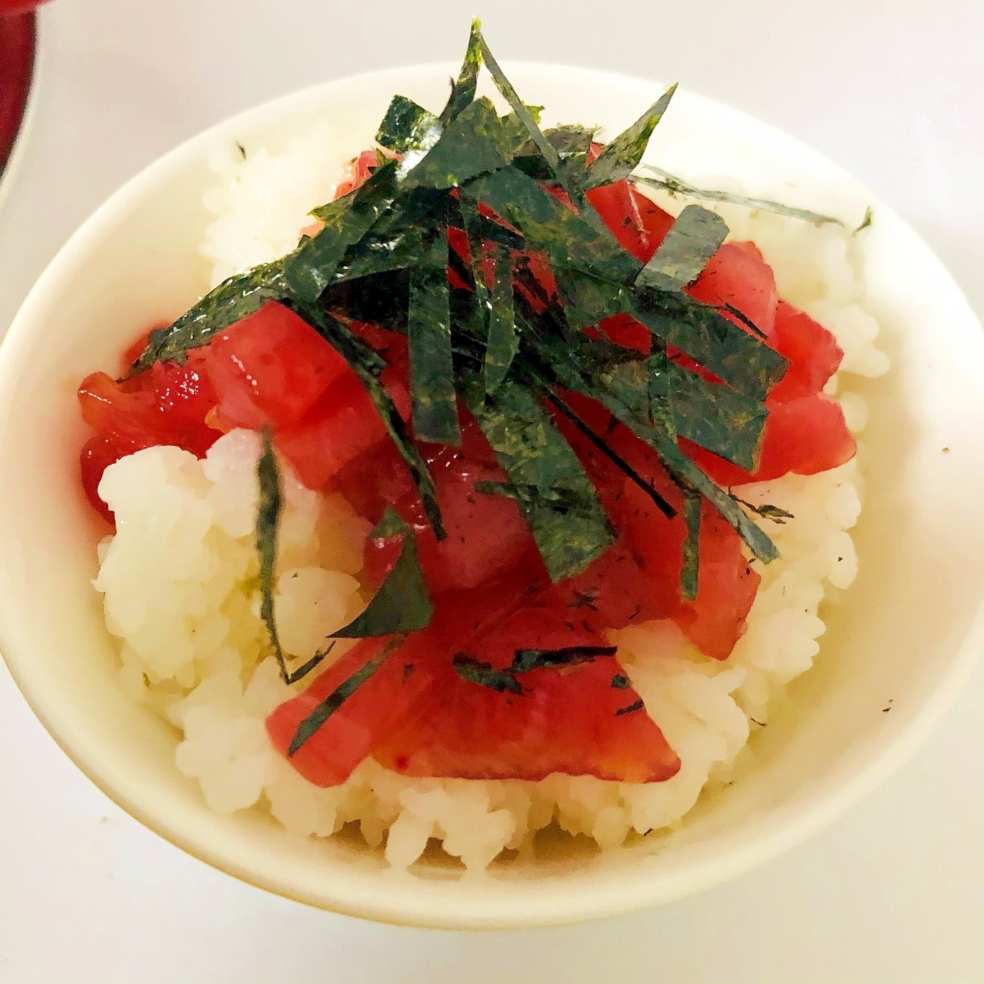 まぐろ叩きの丼