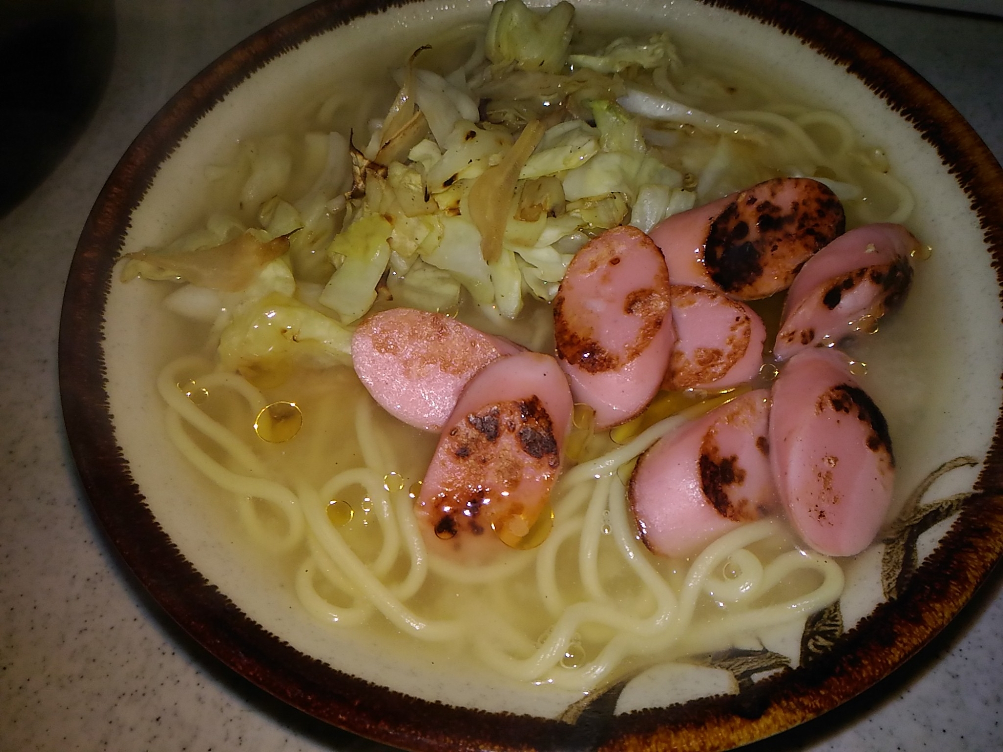 キャベツと魚ニソの味噌ラーメン