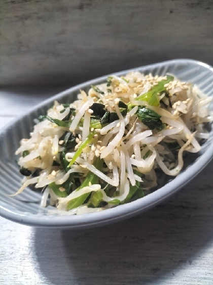 レンジで簡単♡シャキシャキ♡セロリともやしのナムル