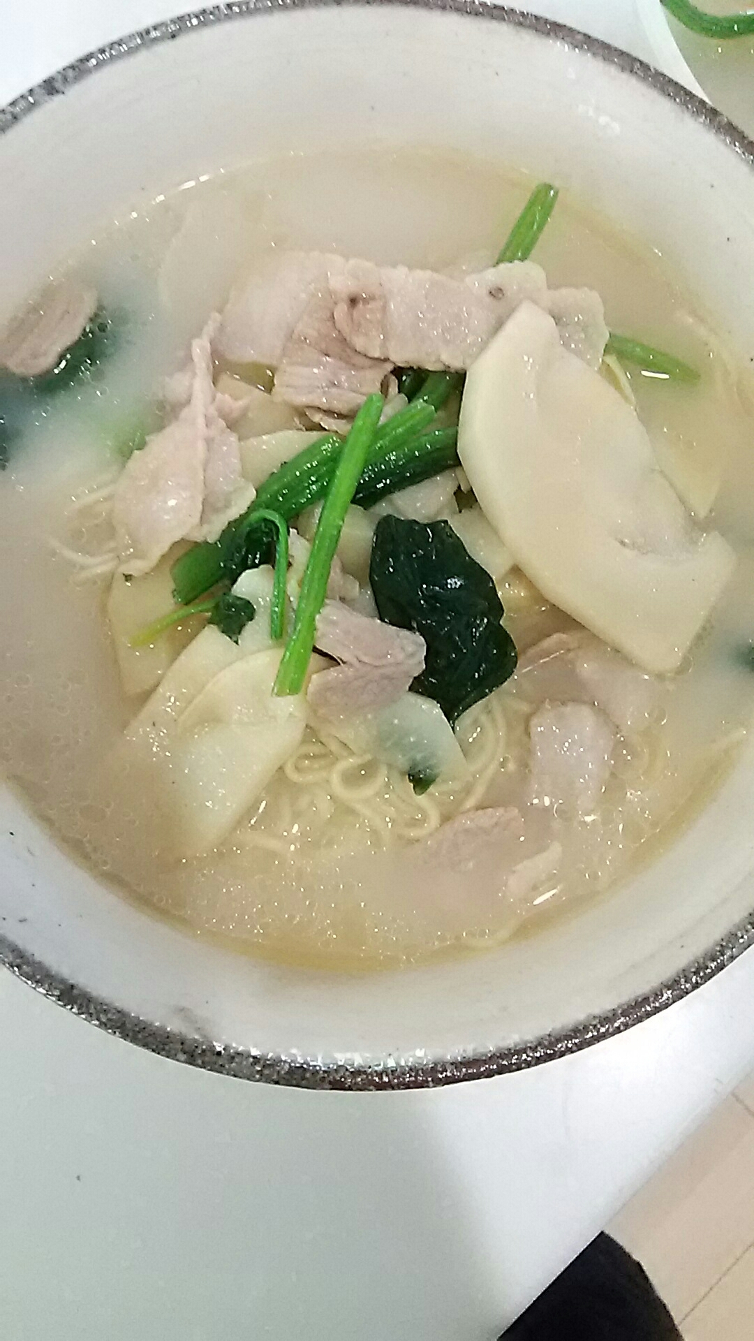 春に☆筍と法連草と豚肉のラーメン