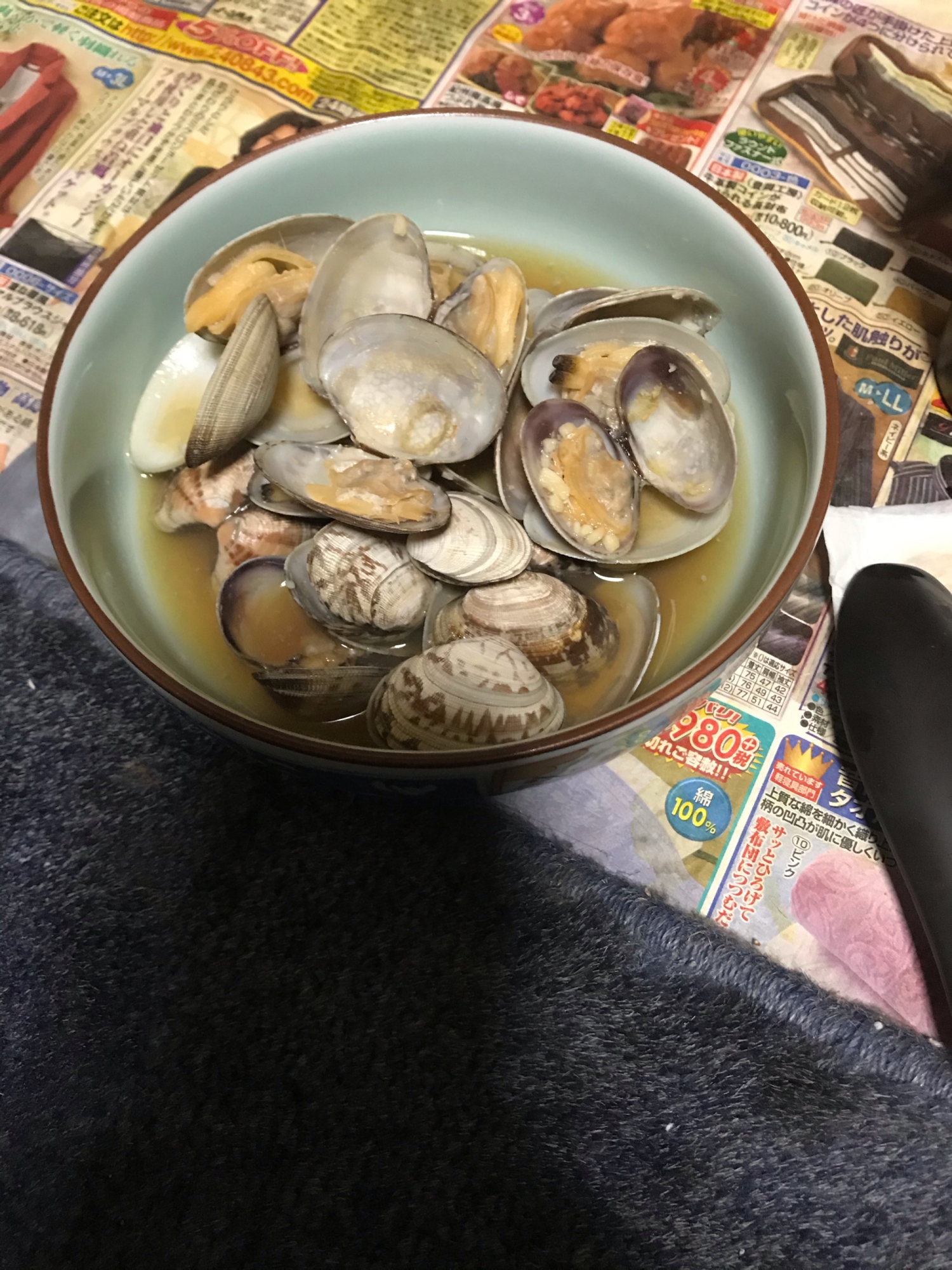 味噌アサリ酒蒸し