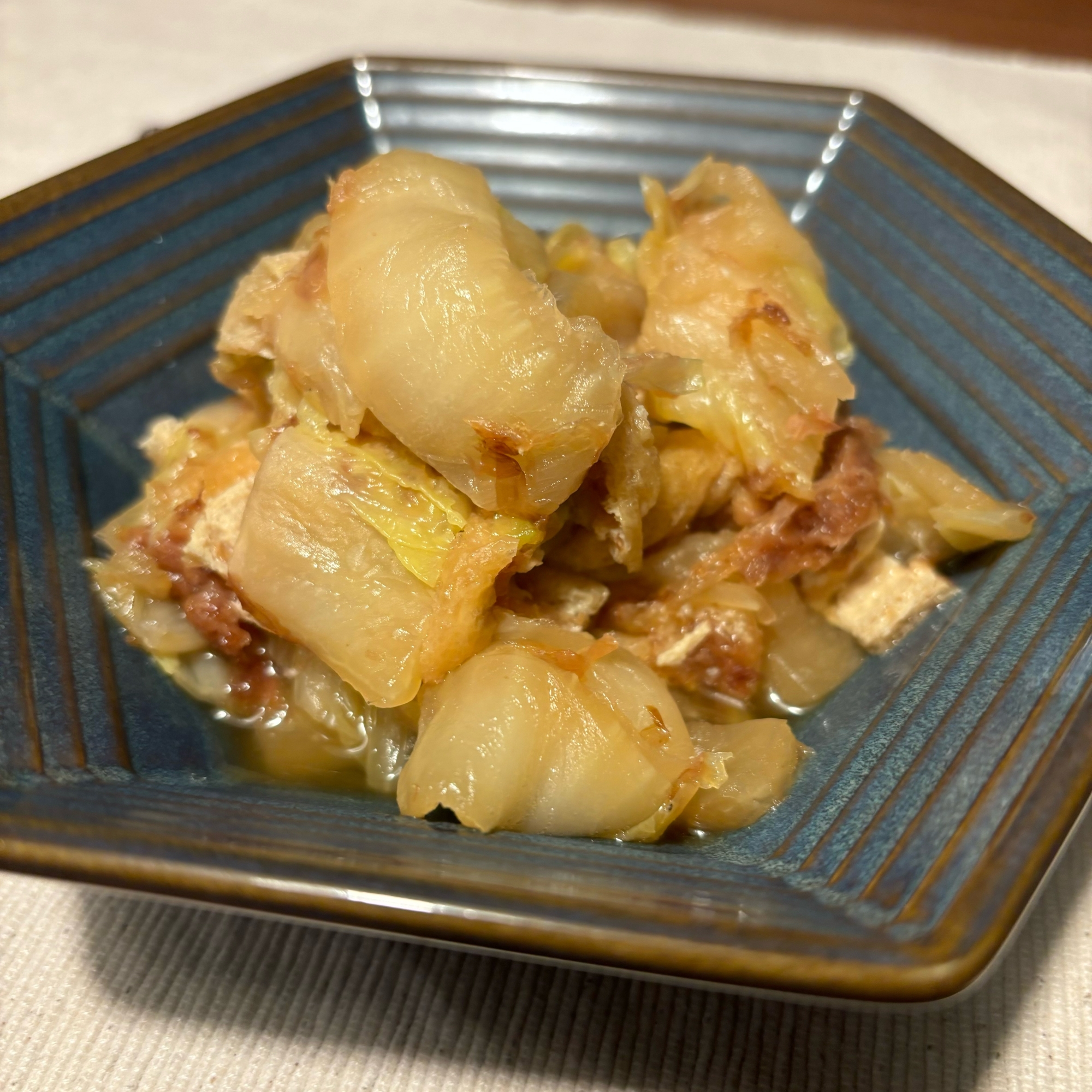 白菜と油揚げのほったらかし煮