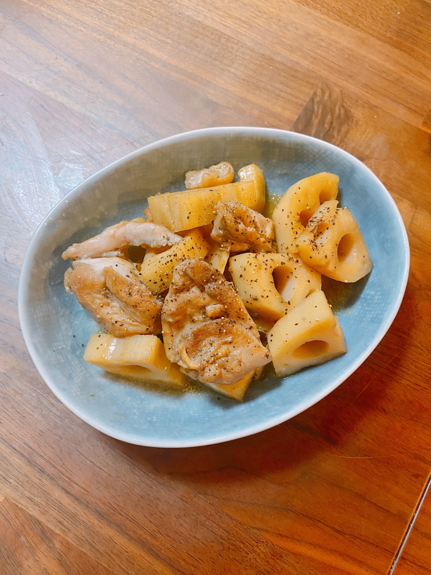 鶏肉とれんこんのお酢煮