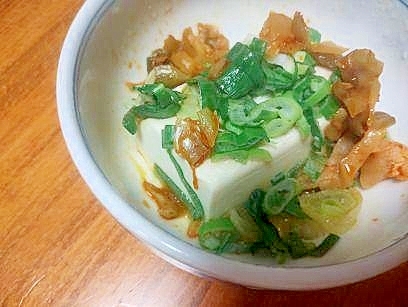 搾菜とねぎの　温奴