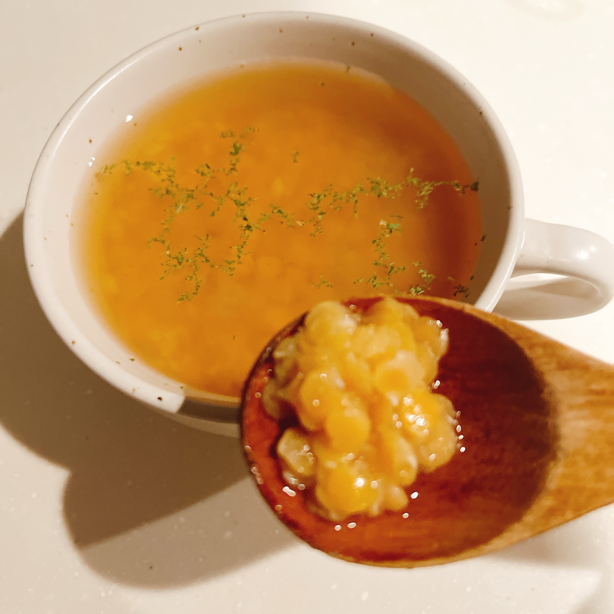 コンソメ不要!ヘルシー!玉ねぎ麹とレンズ豆のスープ