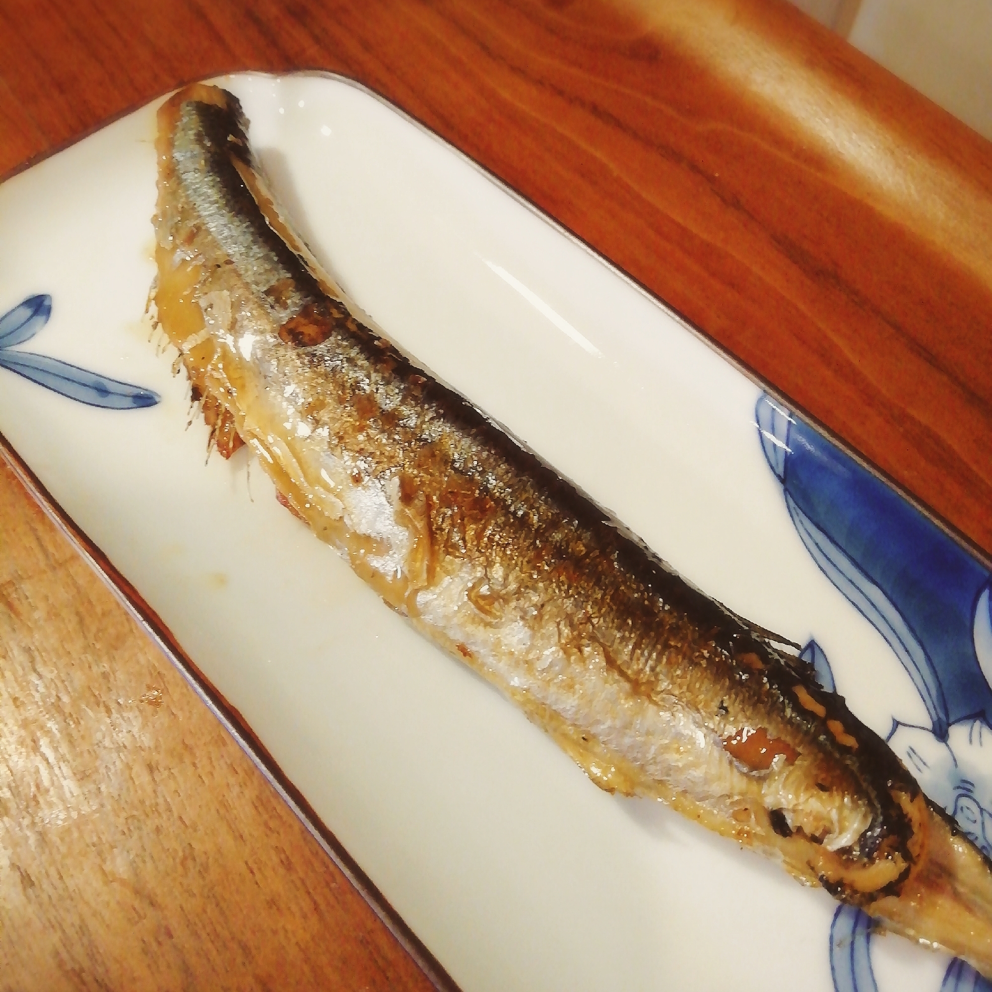 オニオンスープの素で生秋刀魚焼き