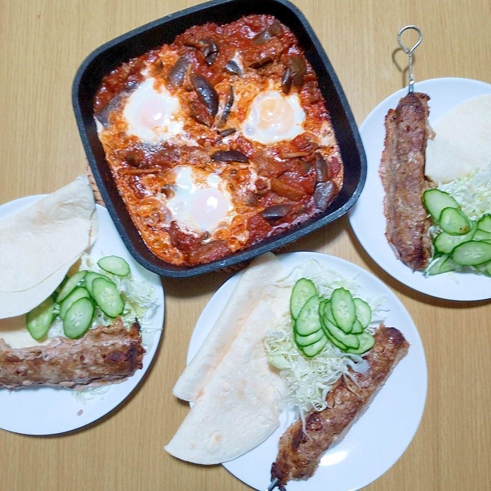 イスラエル風シシリクとシャクシュカ 応援飯