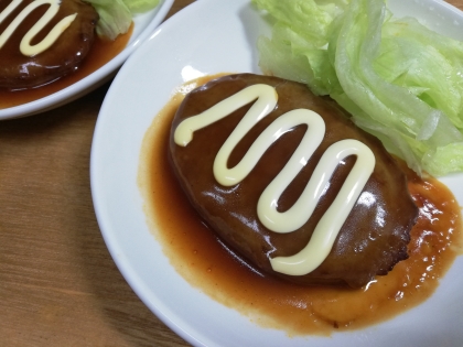 ウインナーとチキンハンバーグプレート♡