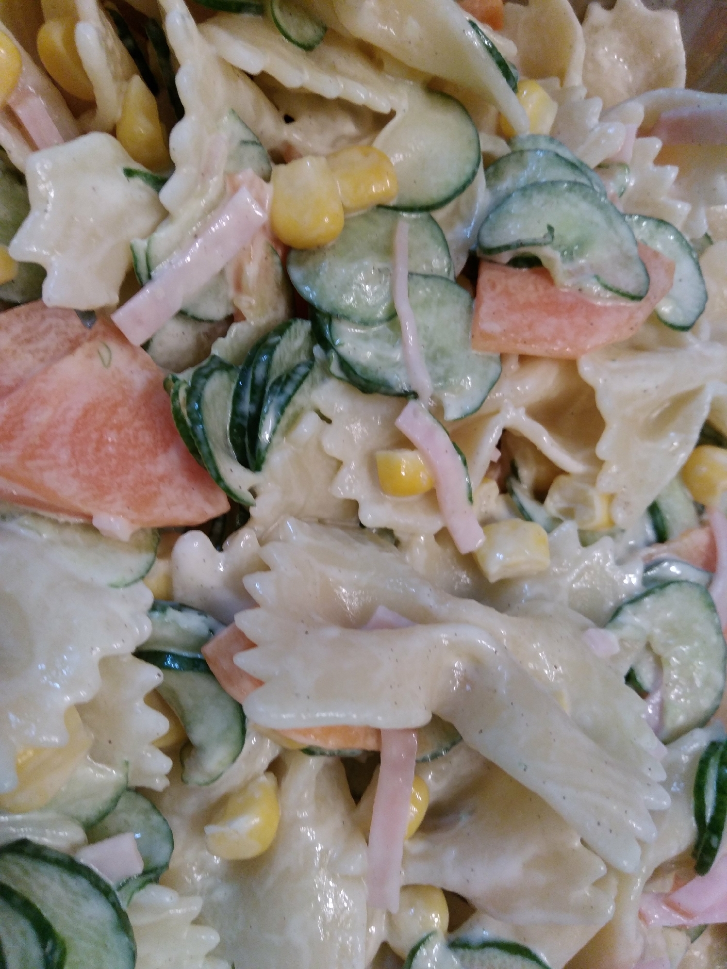 彩りが綺麗なファルファッレのマカロニサラダ レシピ 作り方 By はなこっち 楽天レシピ