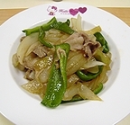 甘辛い味付けが好みに合っていて、とっても美味しかったです。今度は他の野菜も入れて作ってみたいです。
（ ＾－＾ ）