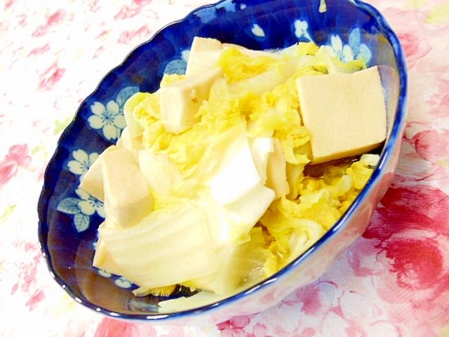 ❤高野豆腐と白菜の炊いたん❤