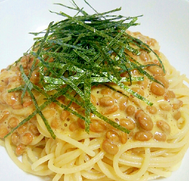 すぐ出来る☆簡単ウマイにんにく納豆パスタ