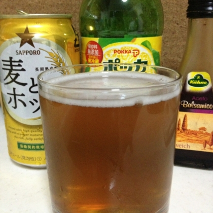 甘酸っぱい♡バルサミコビール