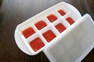 【離乳食　初期】トマトの冷凍保存