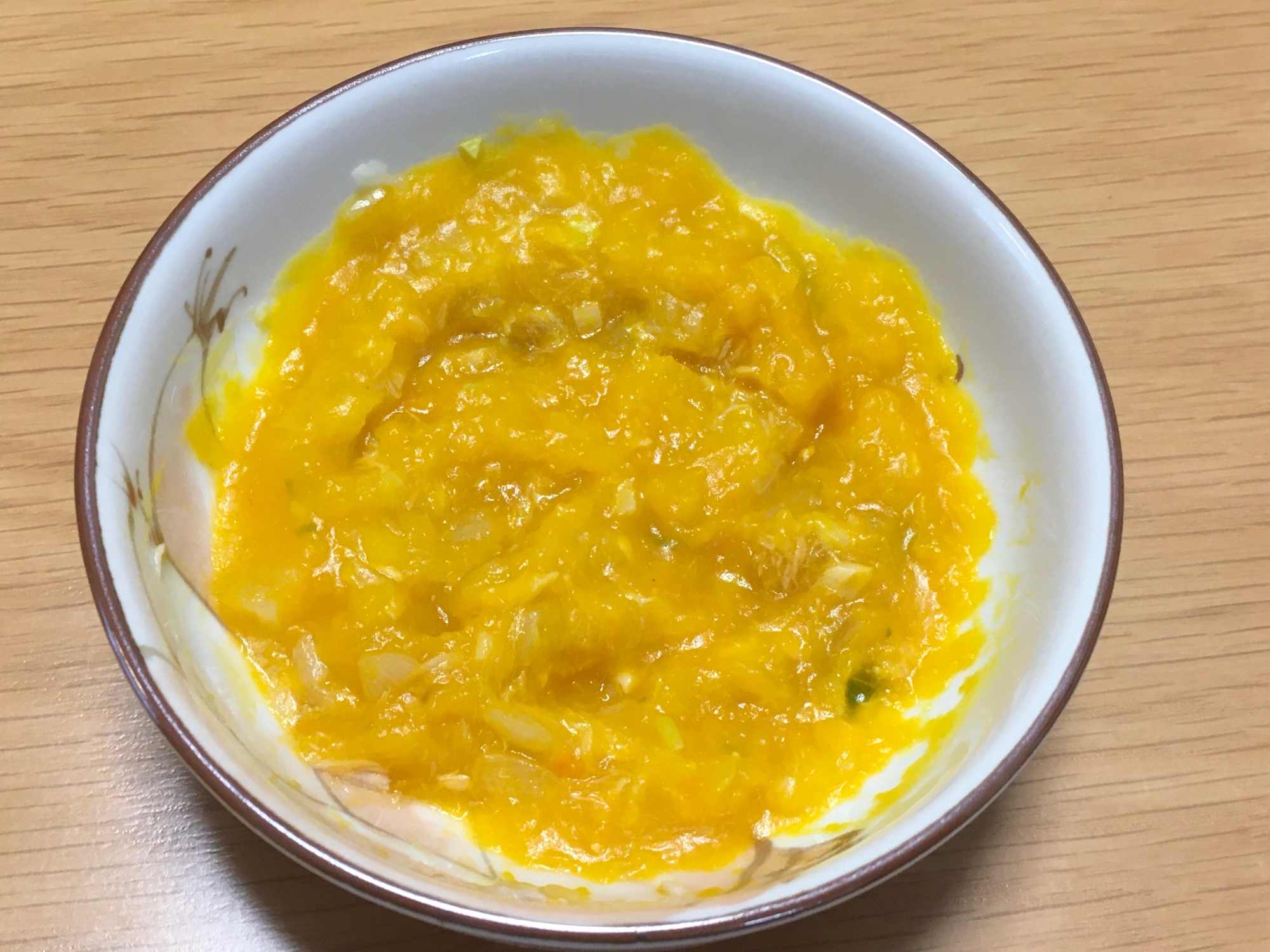 【離乳食】ツナとたまねぎ入りのかぼちゃ煮