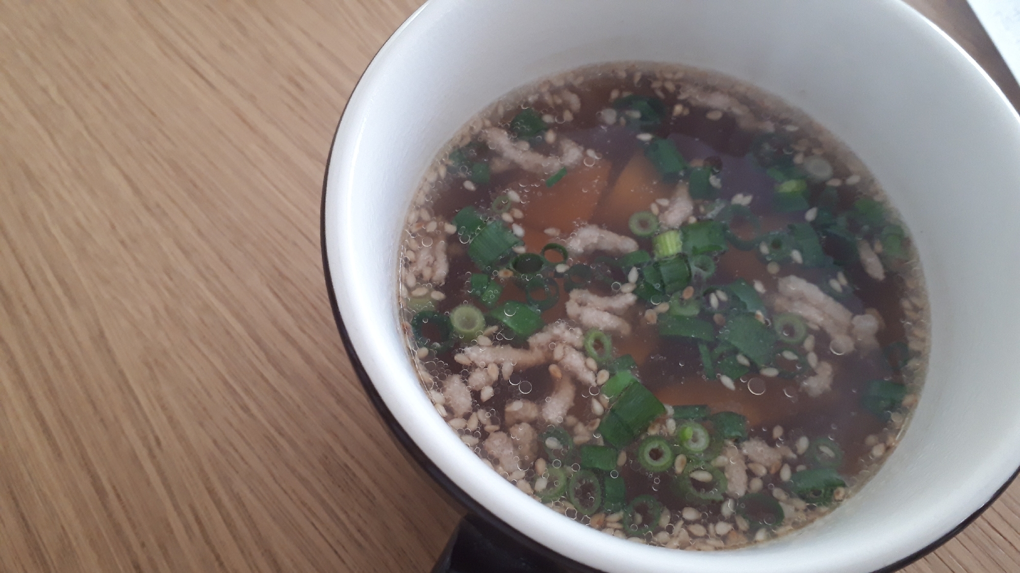 簡単！挽き肉の中華スープ