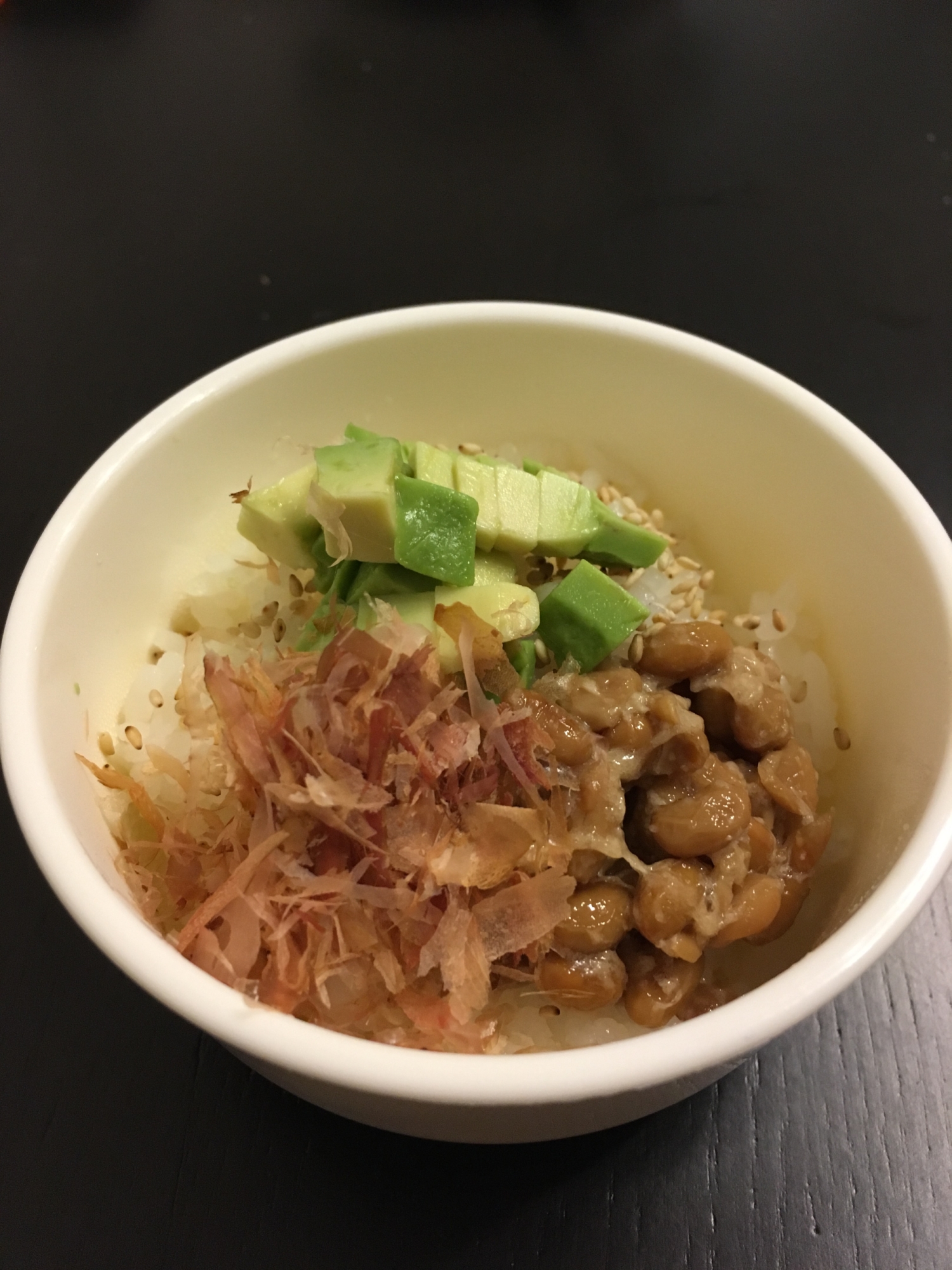 離乳食 納豆アボカド丼（後期）