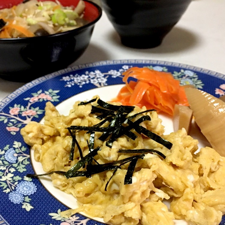 醤油味のスクランブルエッグ