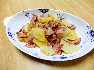 ホクホクじゃがいも＆カリカリ焼き豚の激うま炒め☆