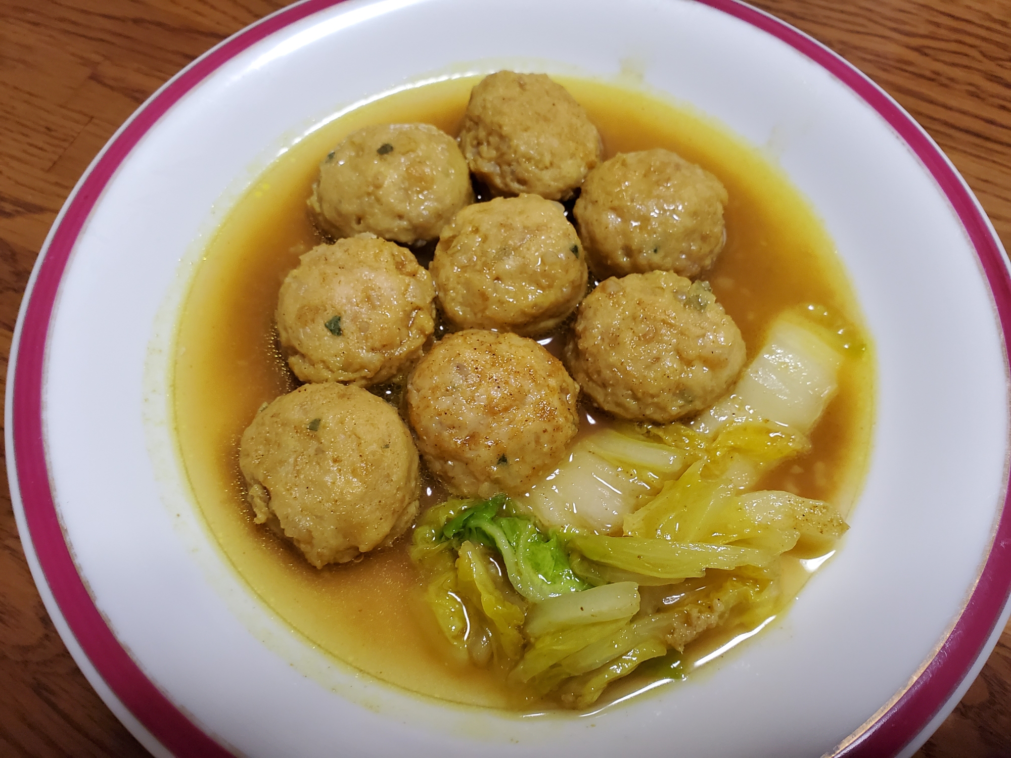 肉団子の和風カレー煮