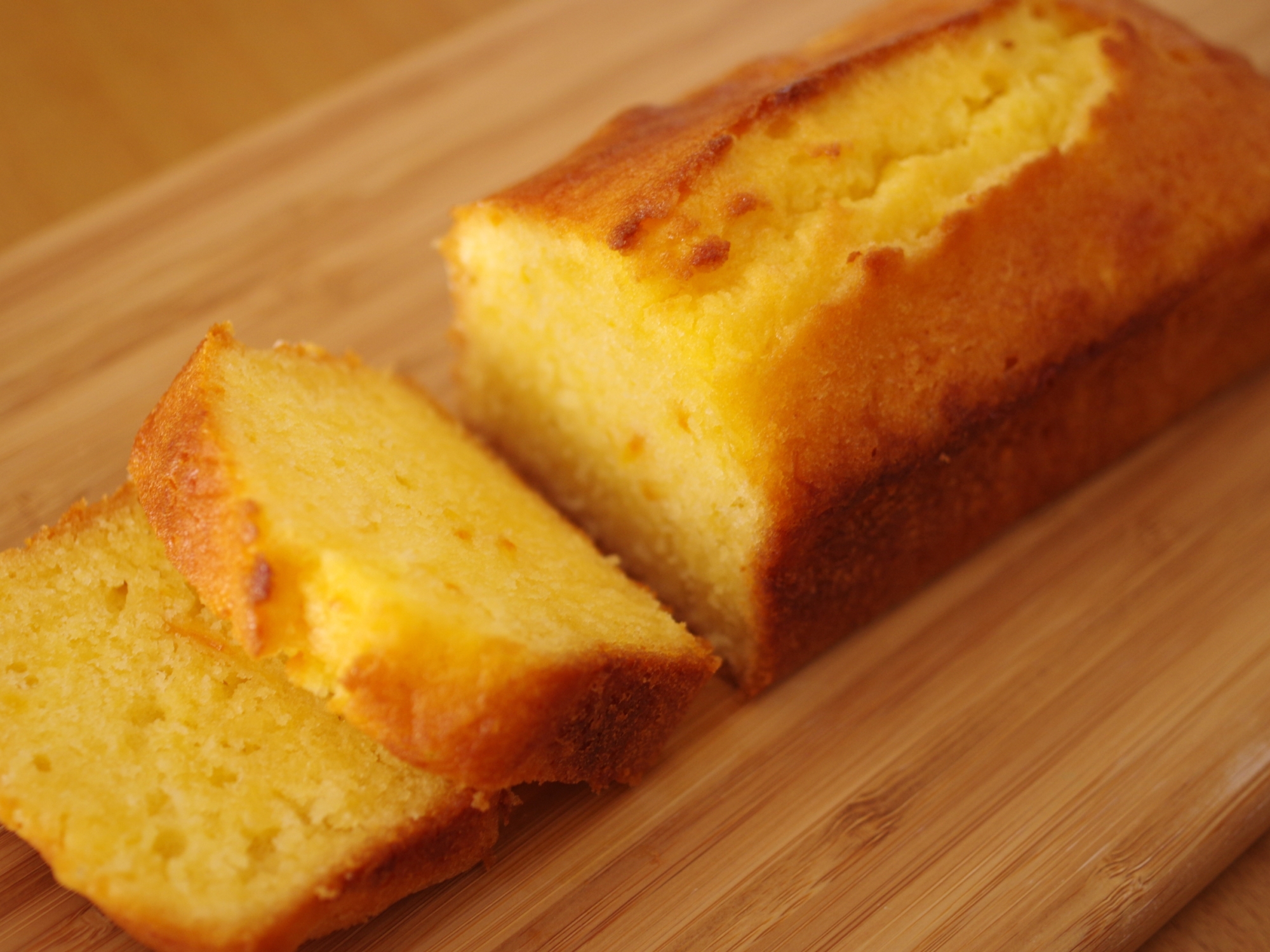 パウンド生地の簡単しっとりオレンジケーキ