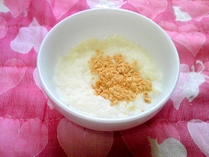 離乳食初期 きな粉ミルクパン粥 レシピ 作り方 By 愛也花ママ 楽天レシピ 離乳食初期 きな粉ミルクパン粥 レシピ 作り方 By 愛也花ママ 楽天レシピ