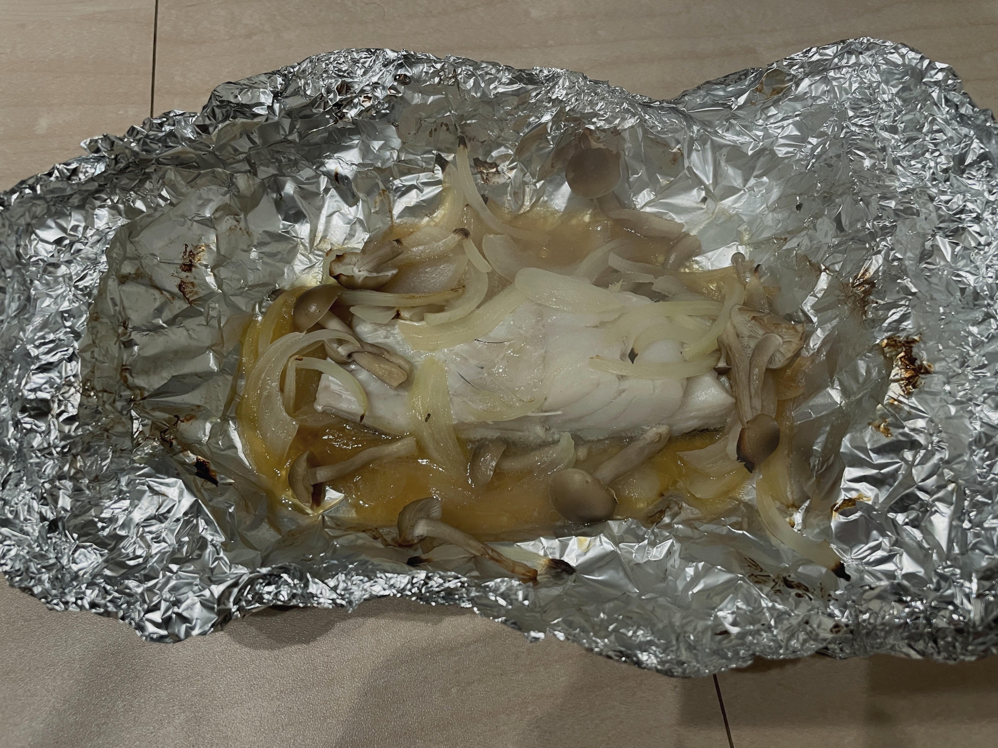 真たらのホイル焼き♪