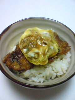 簡単とんかつ丼風