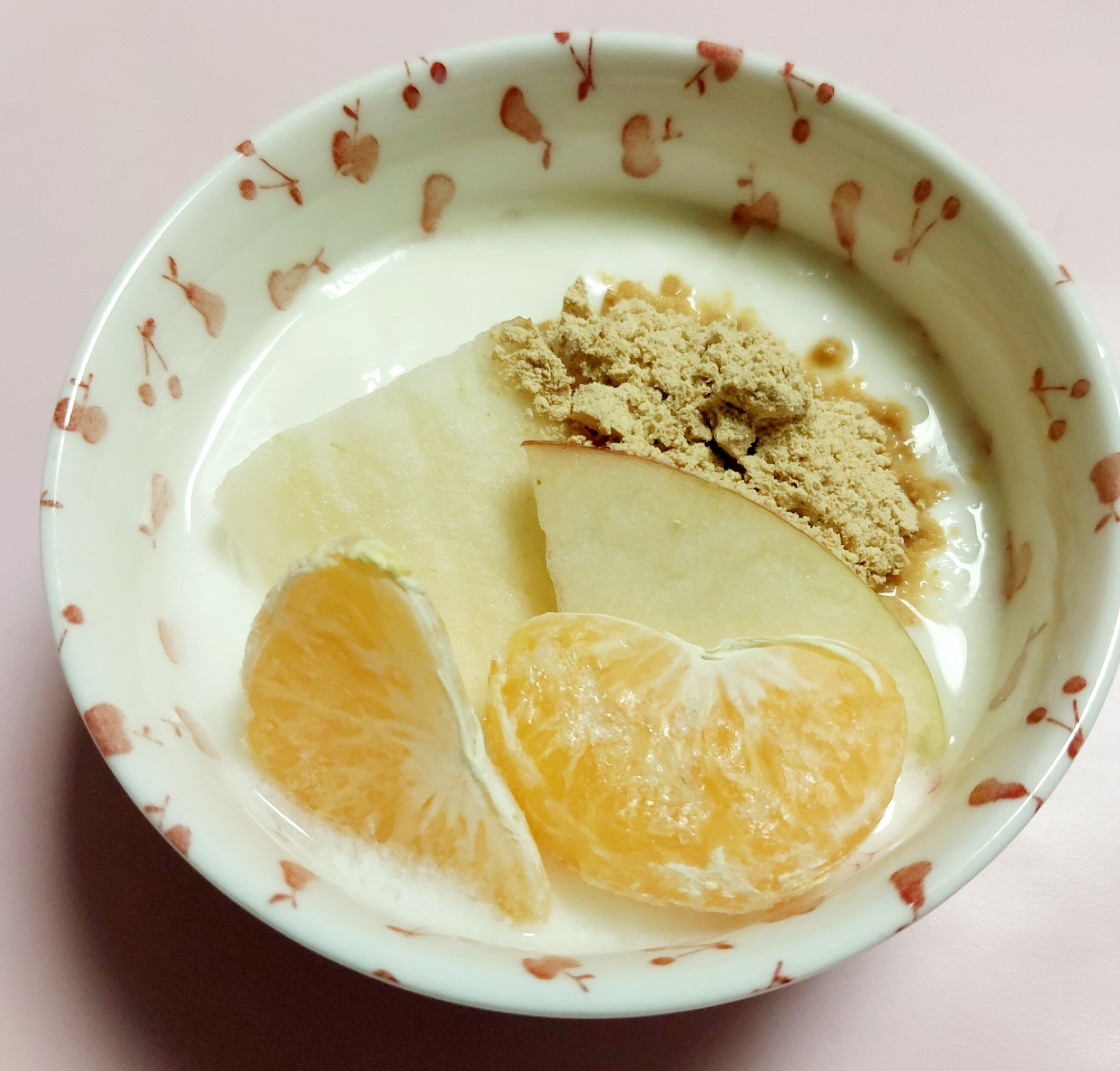 りんごみかん 練乳 入りヨーグルト