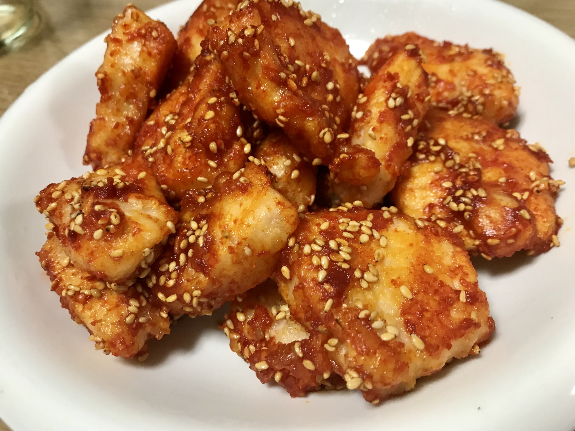 辛さ＆甘さ控えめヤンニョムチキン