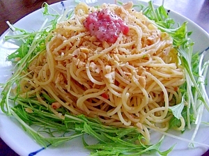 塩麹と梅のパスタ