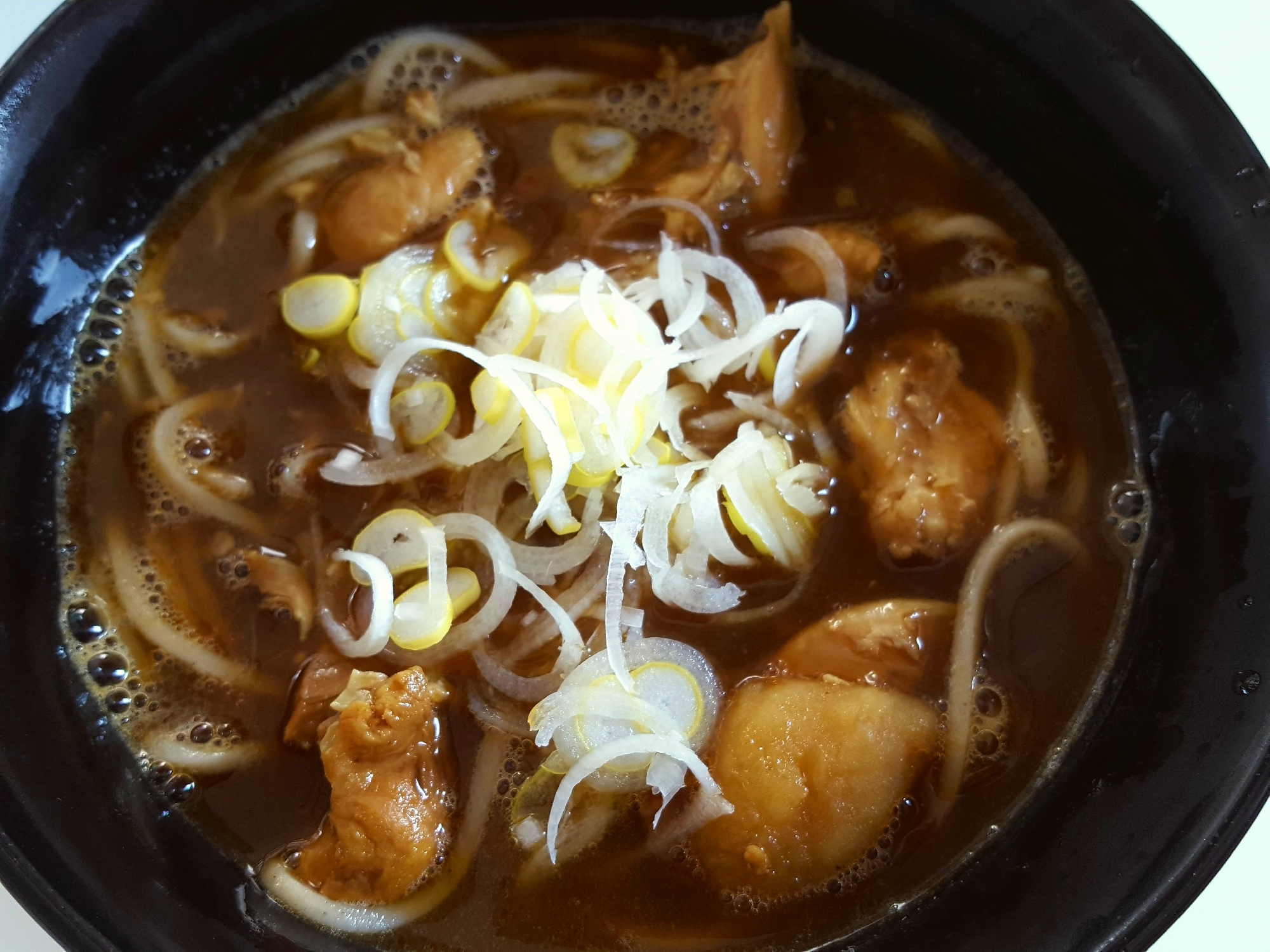 余ったカレーで☆だしが効いてるカレーそば(うどん)
