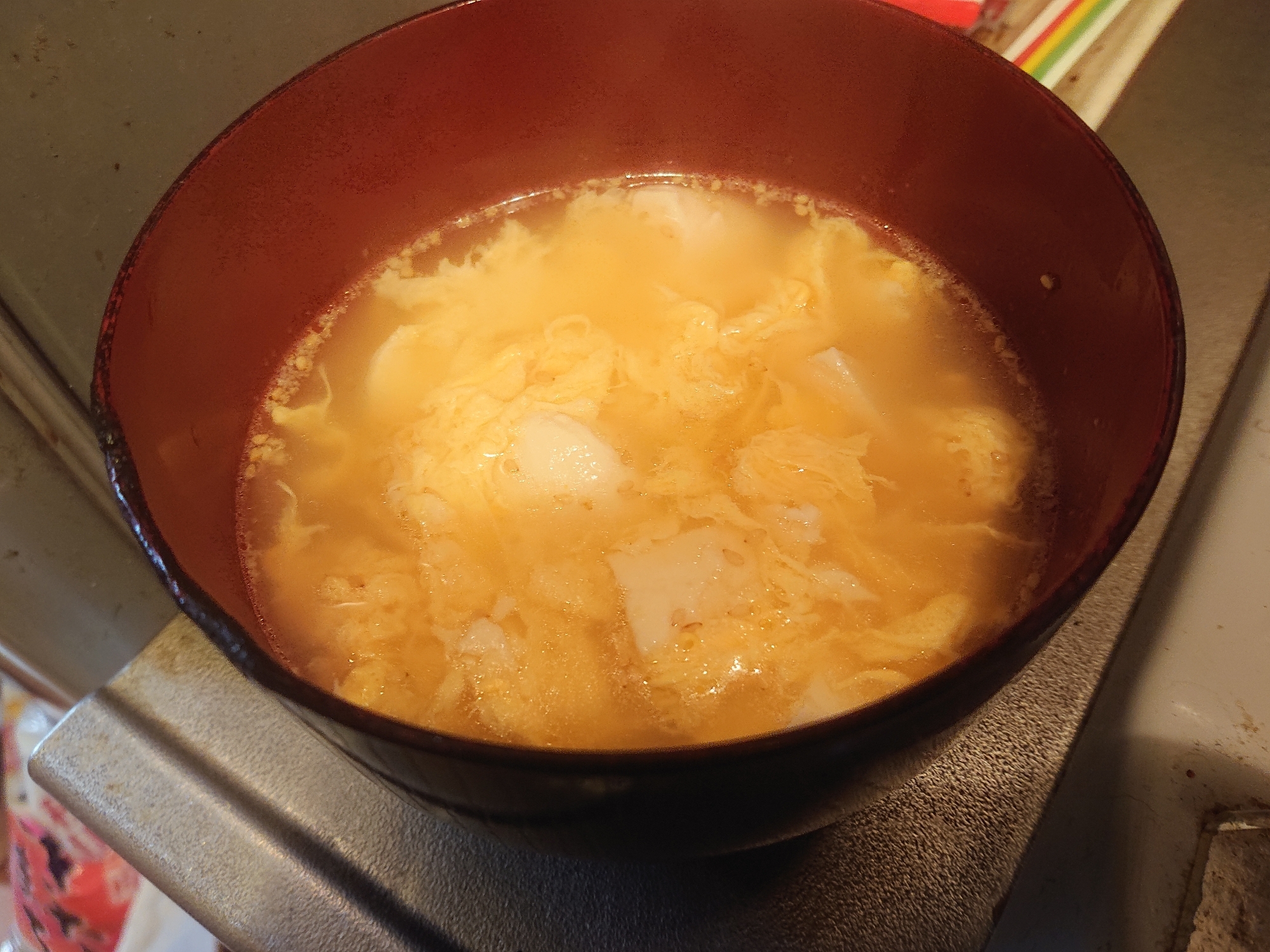 豆腐と卵の中華スープ