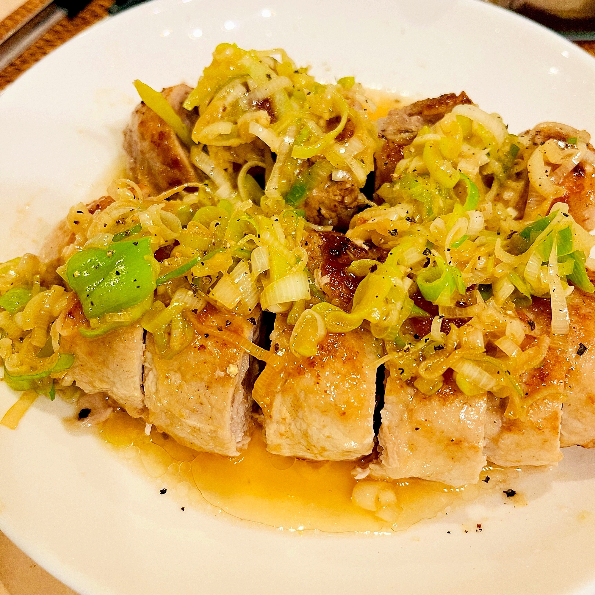 ★豚肉★ねぎ塩かけ豚肉ロール巻き