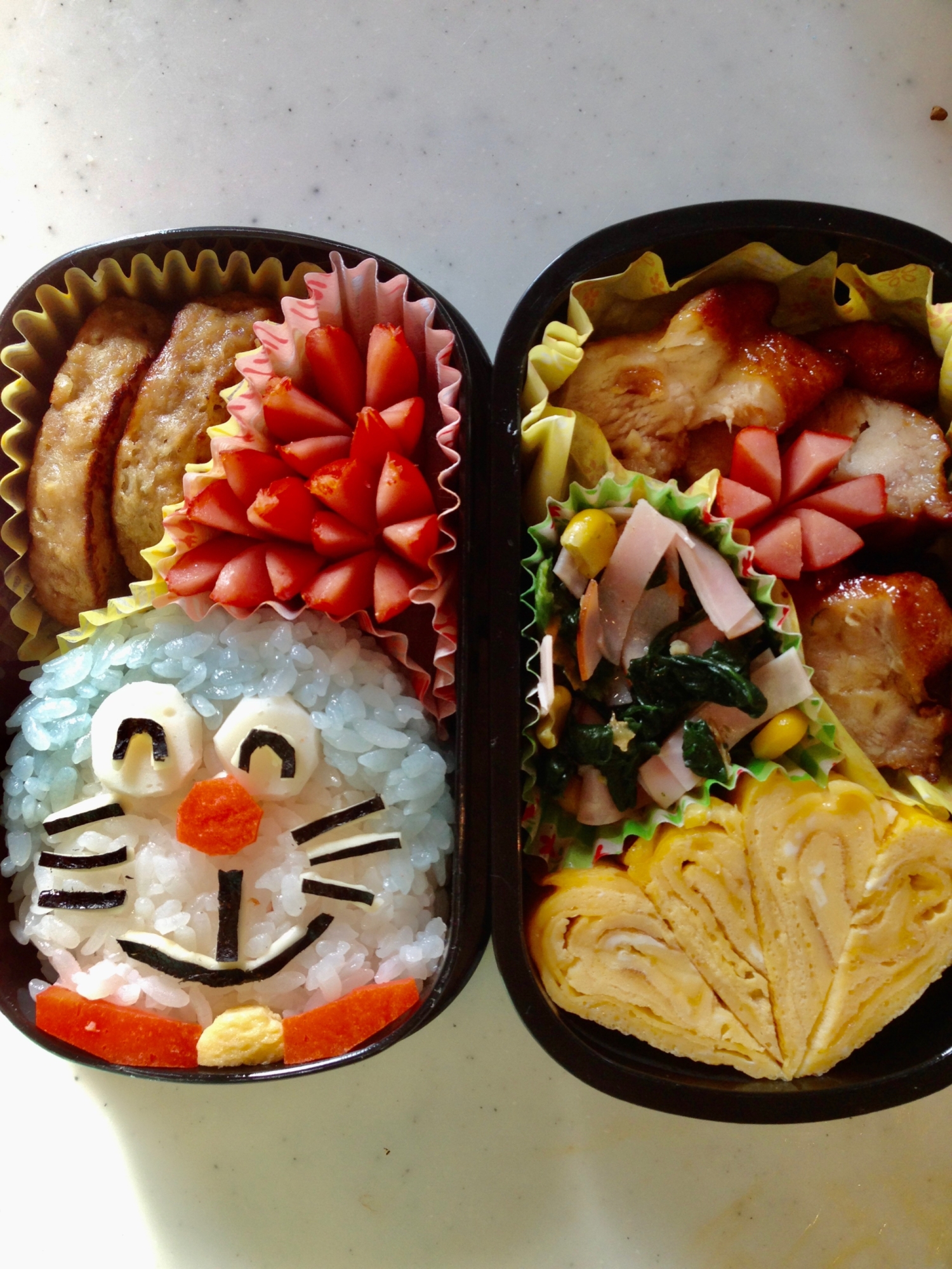 キャラ弁 ドラえもんのお弁当 レシピ 作り方 By めくさん 楽天レシピ キャラ弁 ドラえもんのお弁当 レシピ 作り方 By めくさん 楽天レシピ
