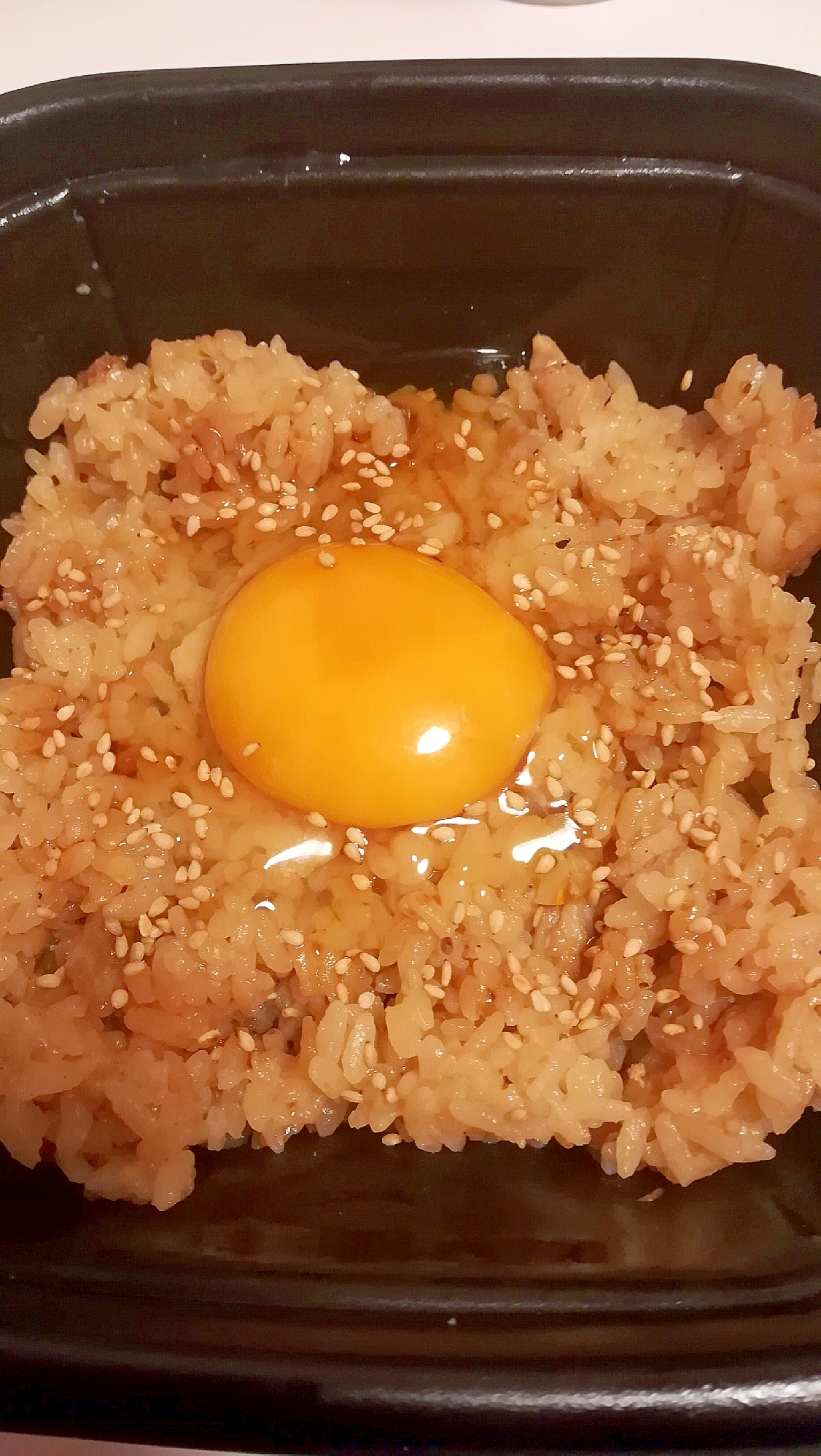 焼き豚入り☆卵かけご飯☆焼き肉のタレ風味