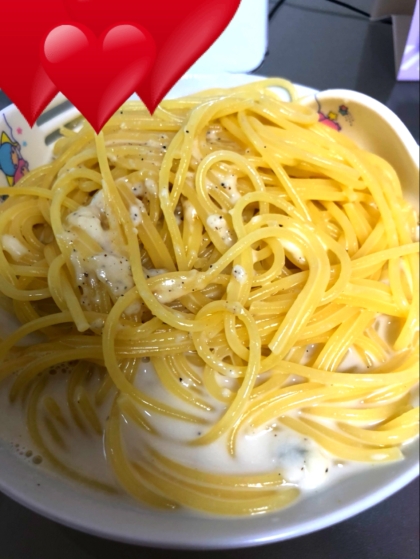 ♡1人ランチにも♪フライパン1つ簡単チーズパスタ♡