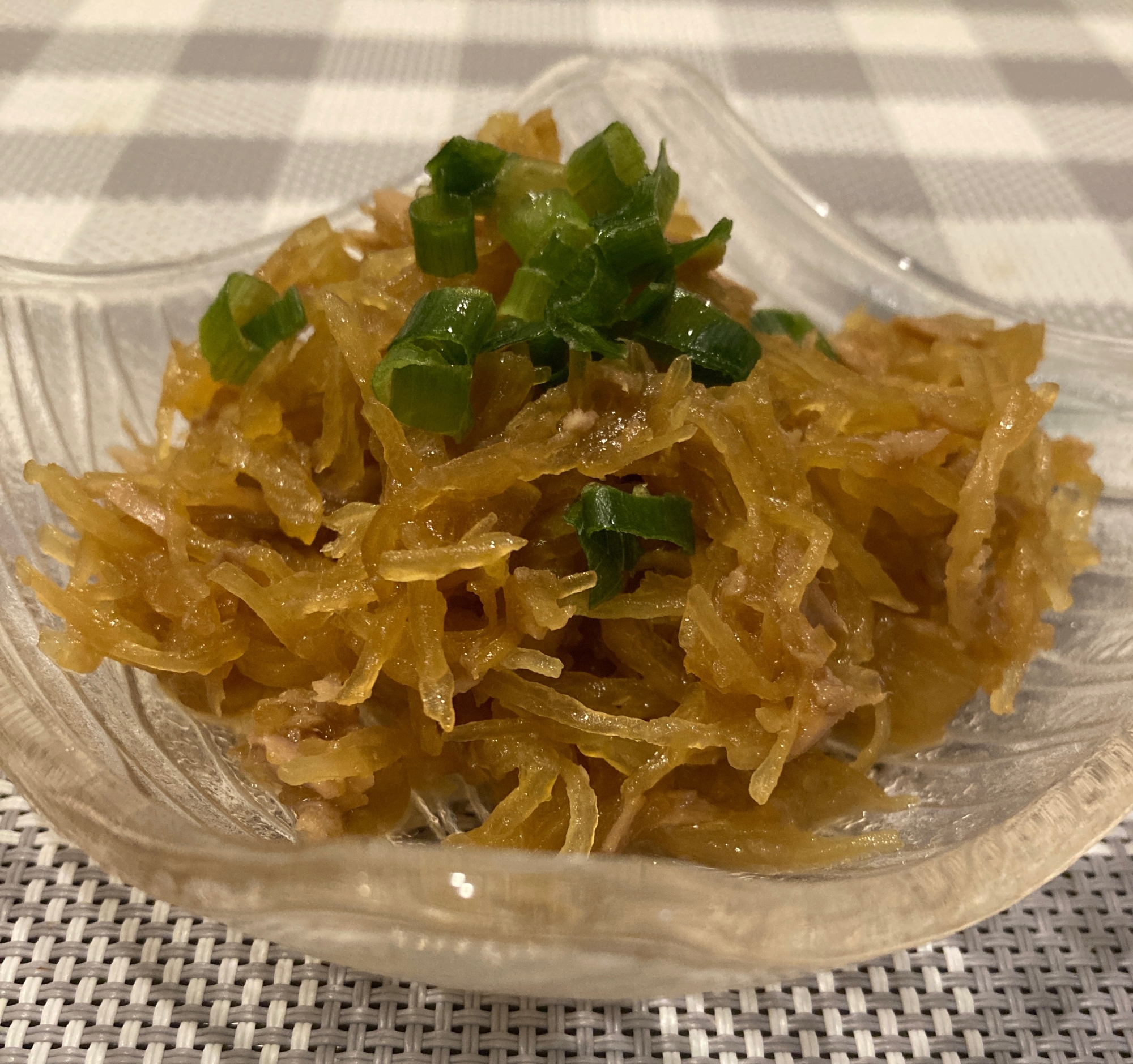 【簡単でヘルシー】そうめんかぼちゃのツナ缶炒め♪