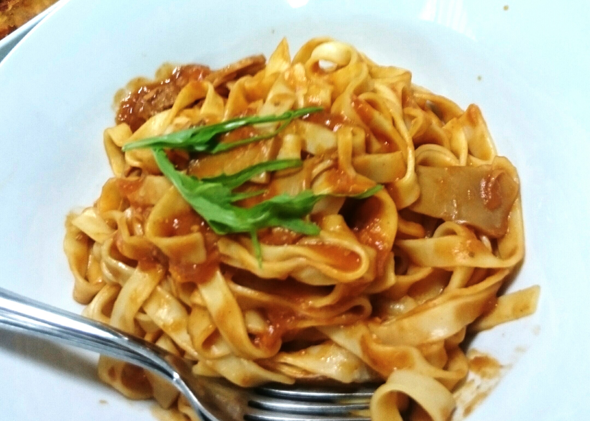 ハヤシルゥで♪簡単お店の味☆ツナとトマトのパスタ