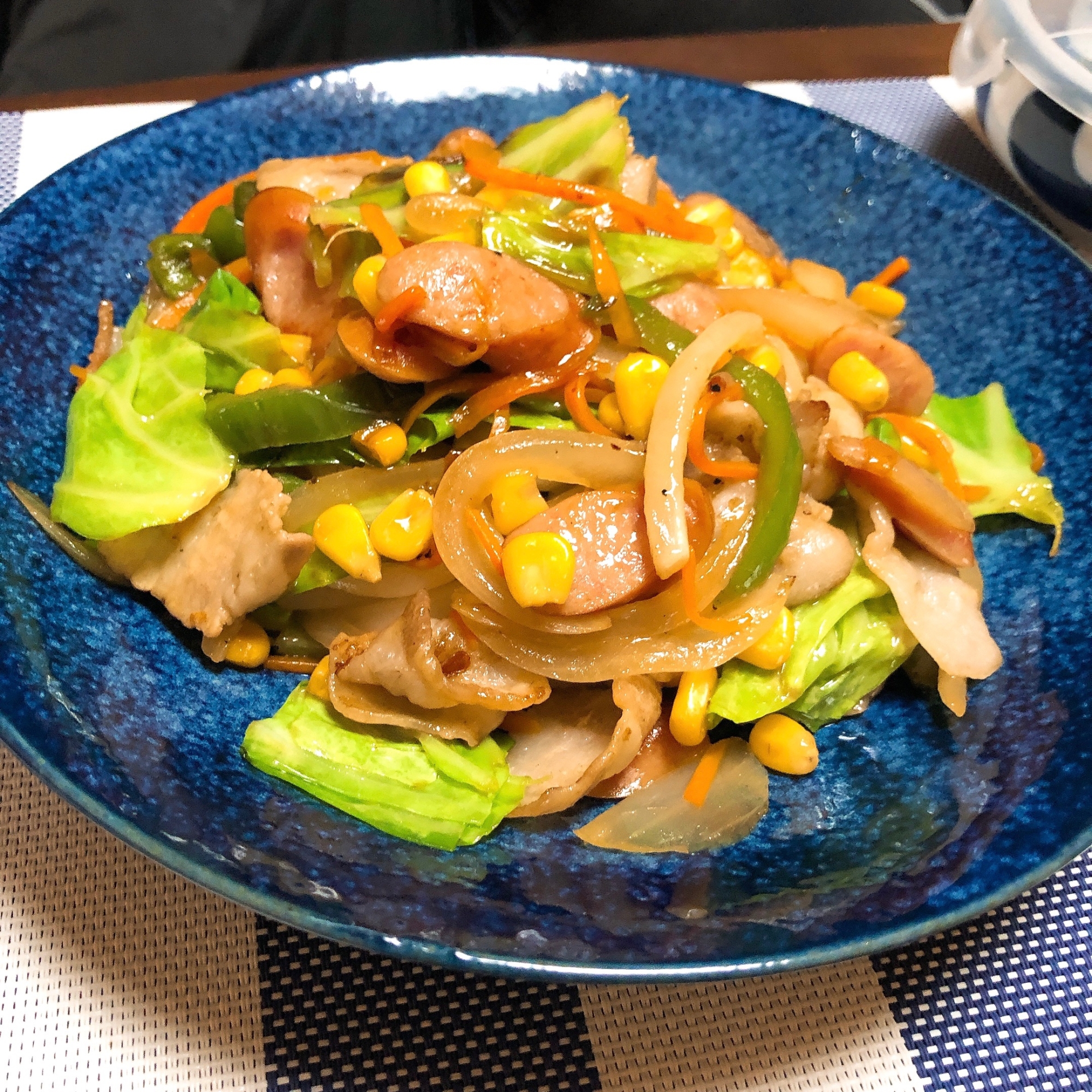 我が家の焼うどん！鶏ガラ醤油味♡