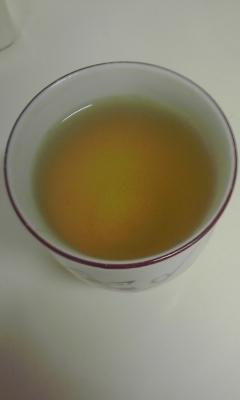 夕方から冷えてきたので　はちみつレモン緑茶を一杯♪美味しかったで～す♪