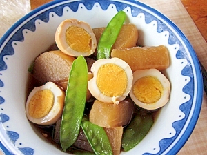 大根＋茹で卵の麺つゆ煮