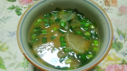 大根とにらのお味噌汁