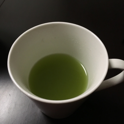 普段の緑茶が良い香り〜♫意外な組み合わせだったけど、作ってみて正解でした！