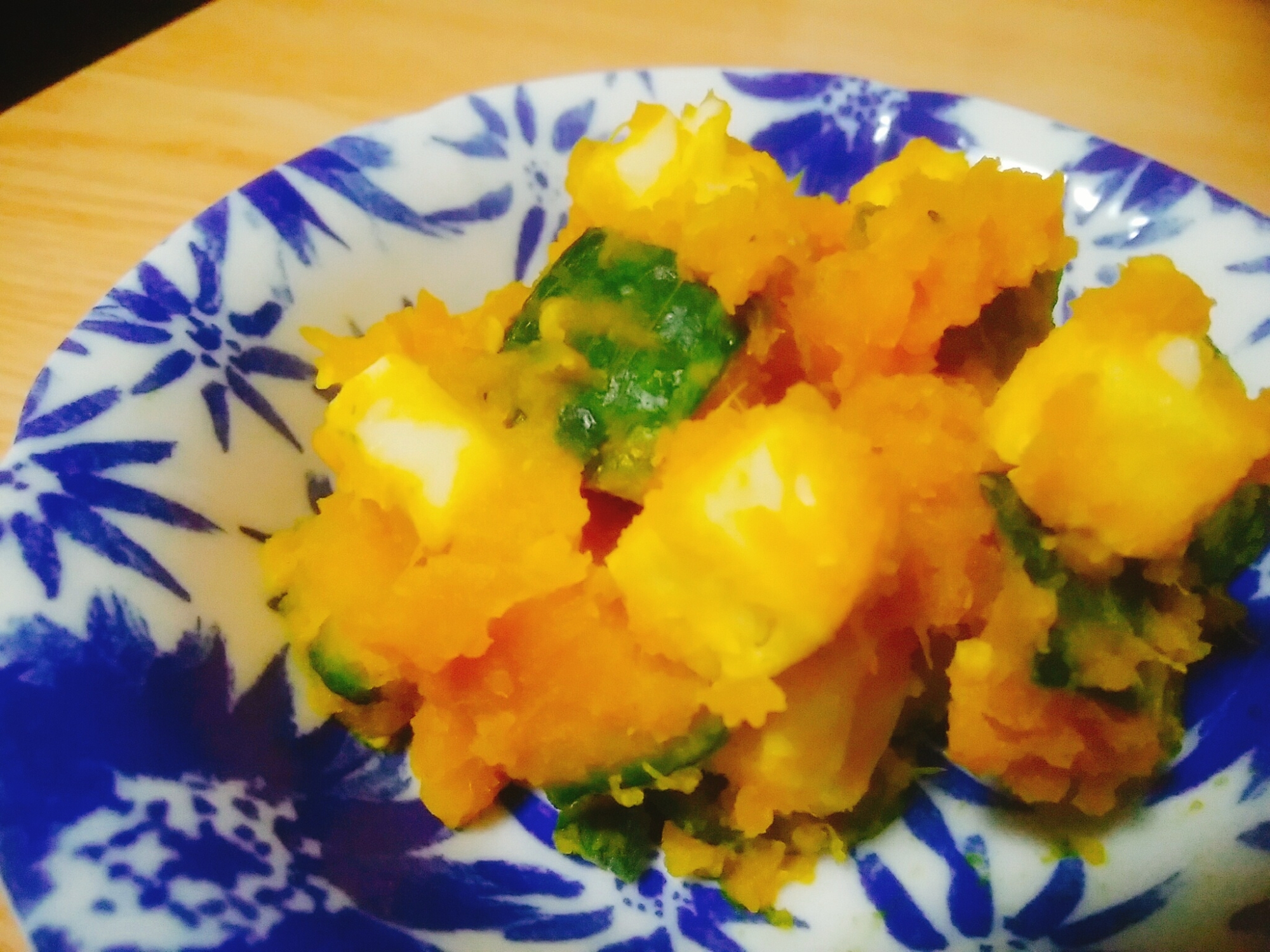 かぼちゃとベビーチーズのサラダ レシピ 作り方 By はじゃじゃ 楽天レシピ