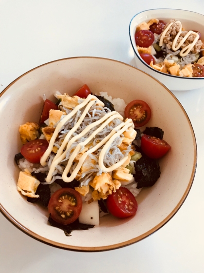 超簡単 子供大好きマヨ味しらす丼 レシピ 作り方 By Kuuuma 楽天レシピ